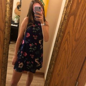 Navy blue floral dress Old Navy